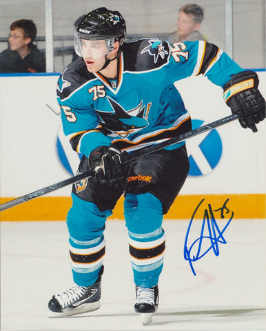 FREDDIE HAMILTON SIGNED SAN JOSE SHARKS 8X10 PHOTO