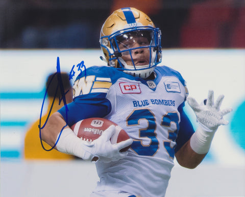 ANDREW HARRIS SIGNED WINNIPEG BLUE BOMBERS 8X10 PHOTO 2