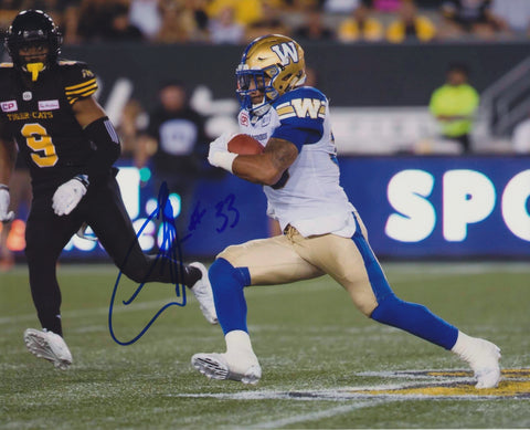 ANDREW HARRIS SIGNED WINNIPEG BLUE BOMBERS 8X10 PHOTO 3