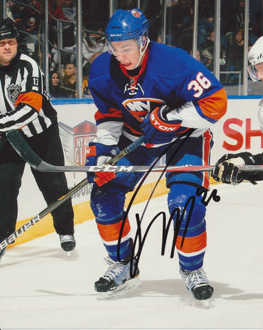 TRAVIS HAMONIC SIGNED NEW YORK ISLANDERS 8X10 PHOTO