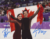 TESSA VIRTUE & SCOTT MOIR SIGNED 2018 OLYMPIC FIGURE SKATING 8X10 PHOTO 2