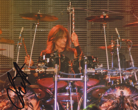 SCOTT TRAVIS SIGNED JUDAS PRIEST 8X10 PHOTO