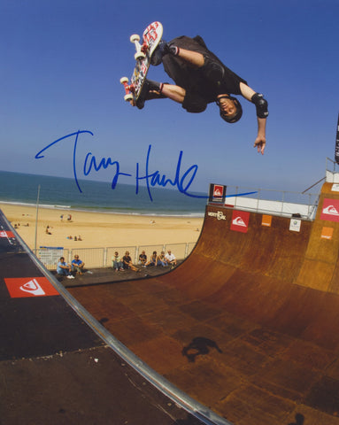 TONY HAWK SIGNED SKATEBOARDING 8X10 PHOTO X GAMES 2