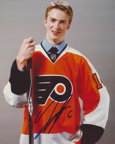 TRAVIS SANHEIM SIGNED PHILADELPHIA FLYERS 8X10 PHOTO
