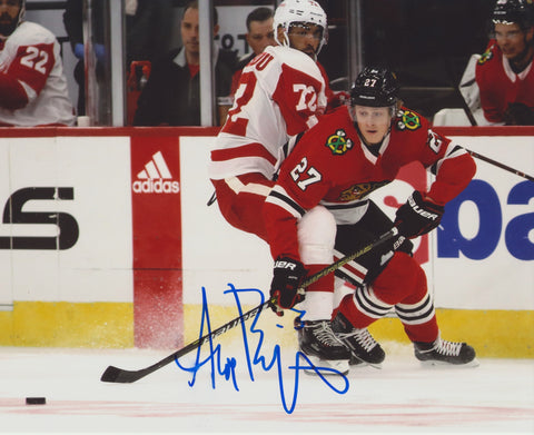 ADAM BOQVIST SIGNED CHICAGO BLACKHAWKS 8X10 PHOTO