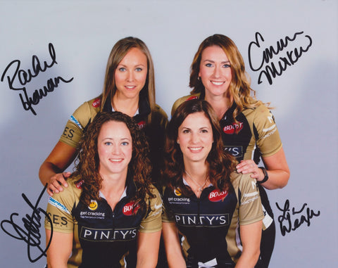 2018 CANADA OLYMPIC WOMEN'S CURLING TEAM SIGNED 8X10 PHOTO