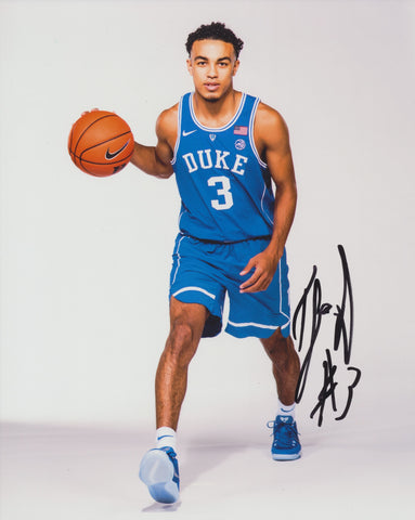 TRE JONES SIGNED DUKE BLUE DEVILS 8X10 PHOTO