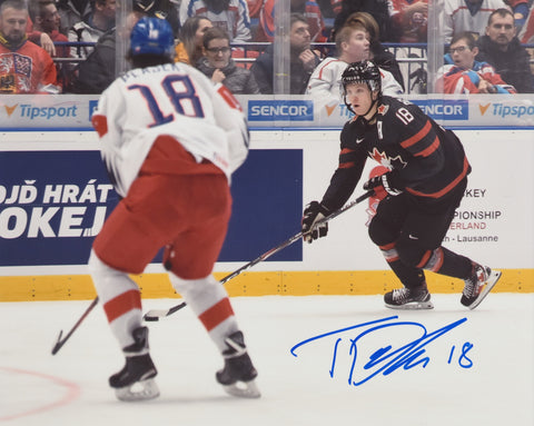 TY DELLANDREA SIGNED TEAM CANADA 8X10 PHOTO 2