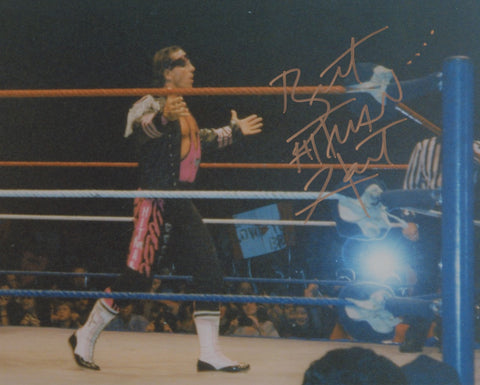 BRET THE HITMAN HART SIGNED WWE WWF 8X10 PHOTO 16