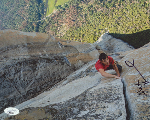 ALEX HONNOLD SIGNED FREE SOLO ROCK CLIMBER 8X10 PHOTO 3 JSA