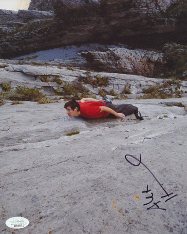 ALEX HONNOLD SIGNED FREE SOLO ROCK CLIMBER 8X10 PHOTO 5 JSA