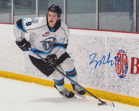 ZACH BENSON SIGNED WINNIPEG ICE 8X10 PHOTO