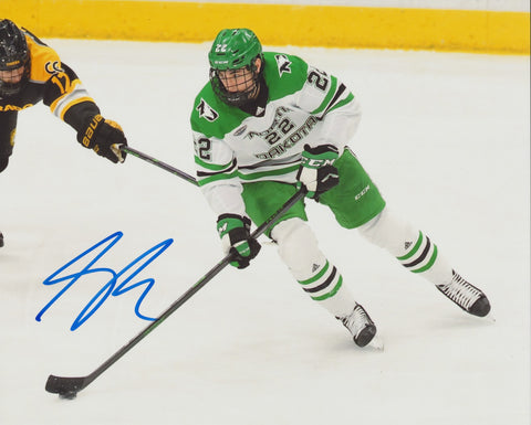 SHANE PINTO SIGNED NORTH DAKOTA FIGHTING HAWKS 8X10 PHOTO 2