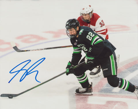 SHANE PINTO SIGNED NORTH DAKOTA FIGHTING HAWKS 8X10 PHOTO