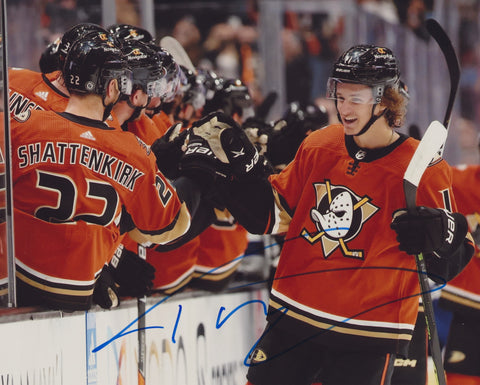 TREVOR ZEGRAS SIGNED ANAHEIM DUCKS 8X10 PHOTO