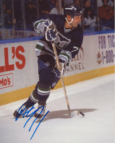 PAUL COFFEY SIGNED HARTFORD WHALERS 8X10 PHOTO
