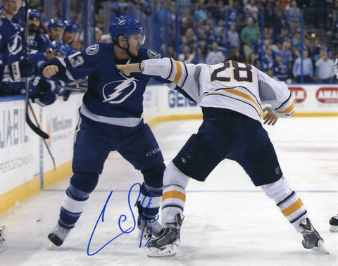 CEDRIC PAQUETTE SIGNED TAMPA BAY LIGHTNING 8X10 PHOTO