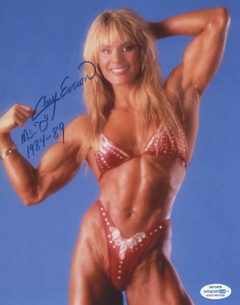 Corinna Cory Everson signed autographed 8x10 Ms. Olympia hot photo GREAT CONTENT