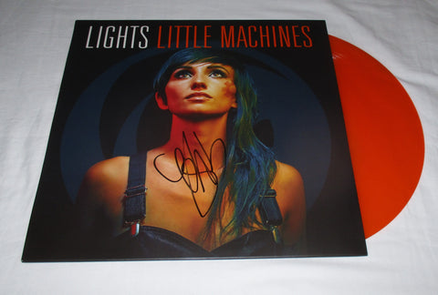 LIGHTS VALERIE POXLEITNER SIGNED LITTLE MACHINES VINYL RECORD JSA