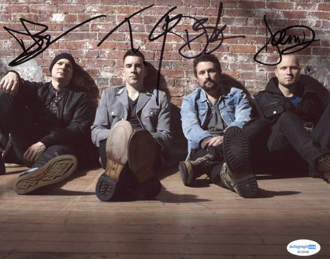 THEORY OF A DEADMAN SIGNED 8X10 PHOTO ACOA