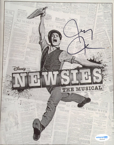 JEREMY JORDAN SIGNED NEWSIES 8X10 PHOTO 4 ACOA