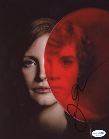 JESSICA CHASTAIN SIGNED IT CHAPTER 2 8X10 PHOTO ACOA