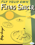 ROLLY CRUMP SIGNED DISNEY FLYING SAUCER 8X10 PHOTO ACOA