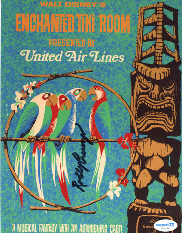 ROLLY CRUMP SIGNED DISNEY ENCHANTED TIKI ROOM 8X10 PHOTO ACOA