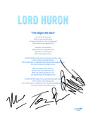 LORD HURON SIGNED THE NIGHT WE MET LYRIC SHEET ACOA