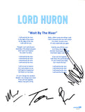 LORD HURON SIGNED WAIT BY THE RIVER LYRIC SHEET ACOA