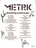 METRIC SIGNED BREATHING UNDERWATER LYRIC SHEET