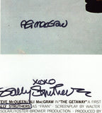 ALI MACGRAW & SALLY STRUTHERS SIGNED THE GETAWAY 12X18 MOVIE POSTER ACOA