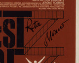 RITA MORENO SIGNED WEST SIDE STORY 12X18 MOVIE POSTER ACOA