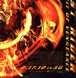 NICOLAS CAGE SIGNED GHOST RIDER SPIRIT OF VENGEANCE 12X18 MOVIE POSTER ACOA