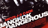 NICOLAS CAGE SIGNED BANGKOK DANGEROUS 12X18 MOVIE POSTER ACOA