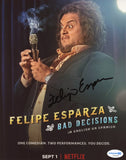 FELIPE ESPARZA SIGNED BAD DECISIONS 8X10 PHOTO ACOA