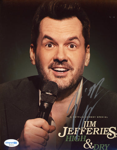 JIM JEFFERIES SIGNED HIGH & DRY 8X10 PHOTO ACOA