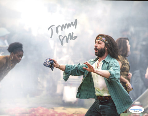 JEREMY STRONG SIGNED THE TRAIL OF THE CHICAGO 7 8X10 PHOTO ACOA