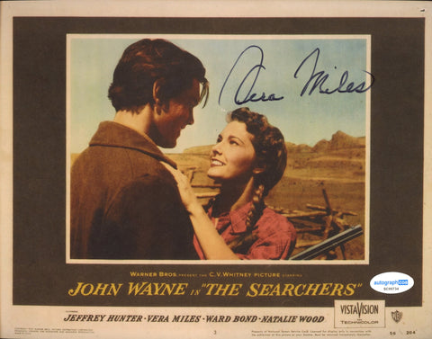 VERA MILES SIGNED THE SEARCHERS 8X10 PHOTO ACOA