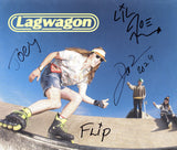 LAGWAGON SIGNED RAILER VINYL RECORD ACOA