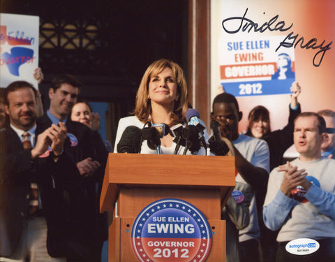 LINDA GRAY SIGNED DALLAS 8X10 PHOTO 4 ACOA