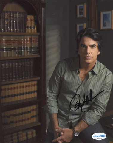 PETER GALLAGHER SIGNED THE O.C. 8X10 PHOTO ACOA