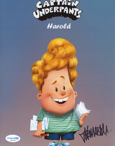 THOMAS MIDDLEDITCH SIGNED CAPTAIN UNDERPANTS 8X10 PHOTO ACOA