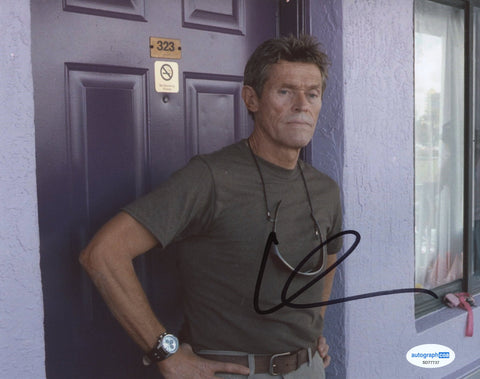 WILLEM DAFOE SIGNED THE FLORIDA PROJECT 8X10 PHOTO 3 ACOA