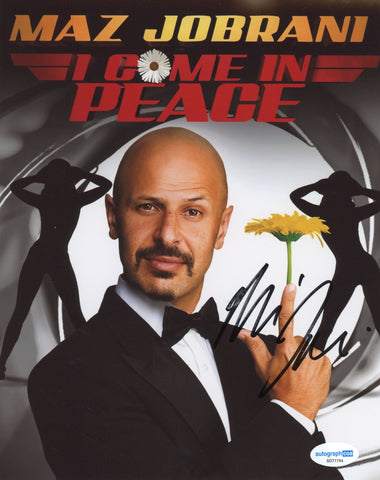 MAZ JOBRANI SIGNED I COME IN PEACE 8X10 PHOTO ACOA