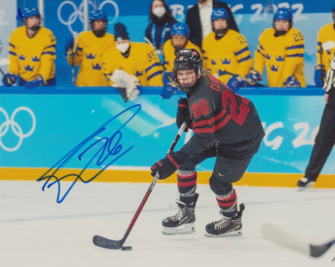 EMILY CLARK SIGNED TEAM CANADA 8X10 PHOTO 3