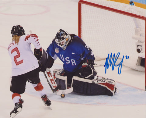 MADDIE ROONEY SIGNED TEAM USA WOMEN'S HOCKEY 8X10 PHOTO 2