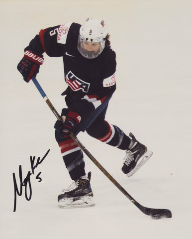 MEGAN KELLER SIGNED TEAM USA WOMEN'S HOCKEY 8X10 PHOTO 3