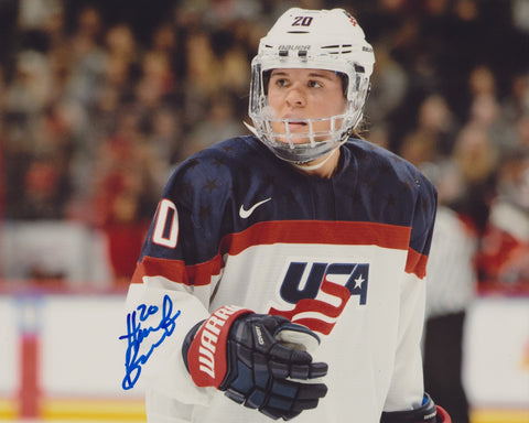 HANNAH BRANDT SIGNED TEAM USA WOMEN'S HOCKEY 8X10 PHOTO