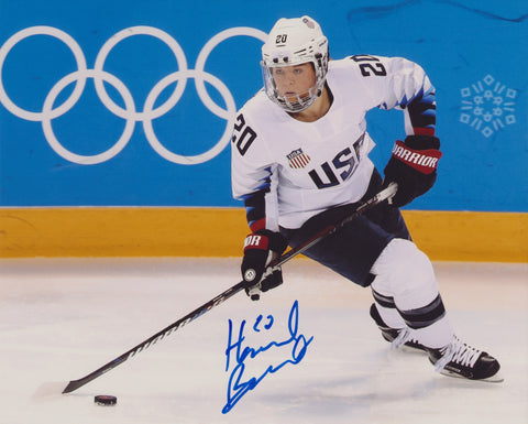 HANNAH BRANDT SIGNED TEAM USA WOMEN'S HOCKEY 8X10 PHOTO 2